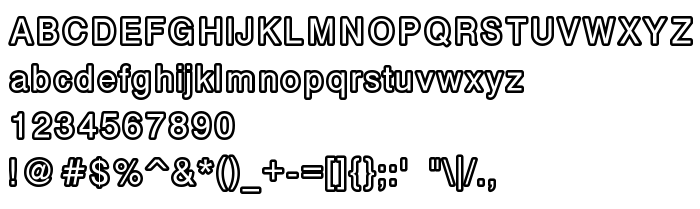 Podgląd czcionki carbono
