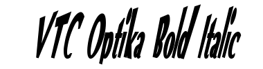 Czcionka VTC Optika Bold Italic