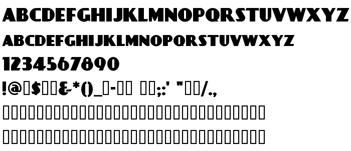 Podgląd czcionki DayPosterBlack