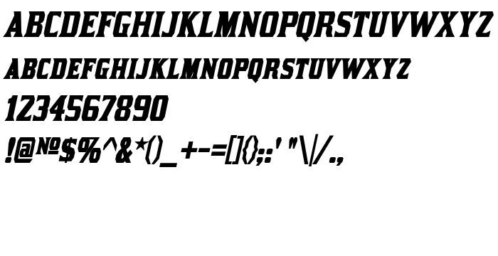 Podgląd czcionki Kirsty Bold Italic