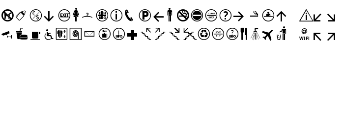 Podgląd czcionki Symbol Signs Basis set