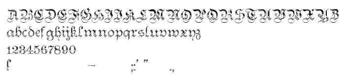 Podgląd czcionki Teutonic No4 DemiBold