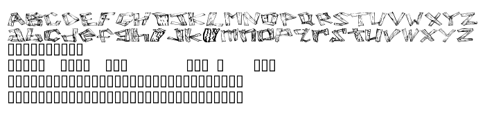 Podgląd czcionki Wood 2