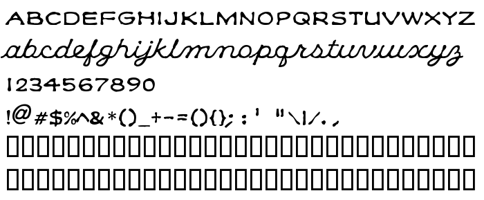 Podgląd czcionki Klee CapScript