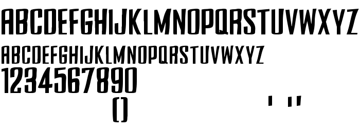 Podgląd czcionki Side Winder (sRB)
