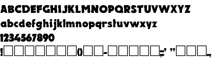 Podgląd czcionki Electron Heavy