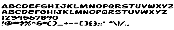 Podgląd czcionki Action Man Extended Bold