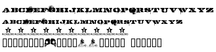 Podgląd czcionki GASMASK