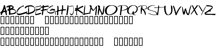 Podgląd czcionki KR Marker Thin