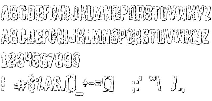 Podgląd czcionki Tussle Outline