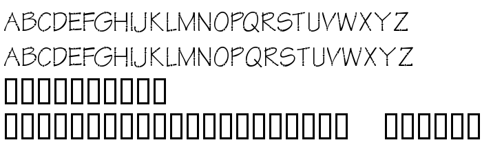 Podgląd czcionki KR Star Letters