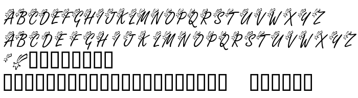 Podgląd czcionki KR Shooting Star (Left)