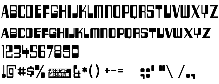 Podgląd czcionki 256 Bytes