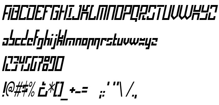 Podgląd czcionki Operational Amplifier