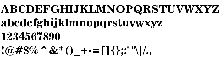 Podgląd czcionki News 701 Bold BT