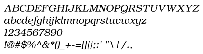 Podgląd czcionki ER Bukinist 866 Italic