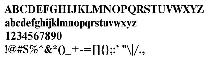 Podgląd czcionki NewtonISOCTT Bold