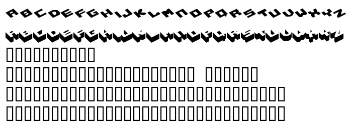 Podgląd czcionki Hexagon