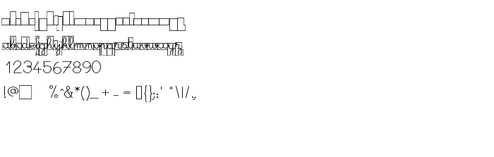 Podgląd czcionki Maternellecolor cursive case