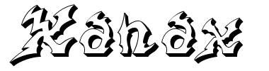 Czcionka Xanax