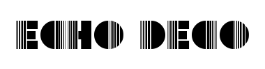 Czcionka Echo Deco