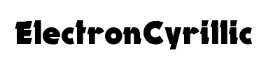 Czcionka Electron Cyrillic