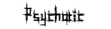 Czcionka Psychotic