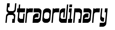 Czcionka Xtraordinary