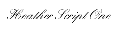 Czcionka Heather Script One