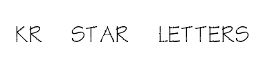 Czcionka KR Star Letters
