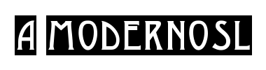 Czcionka a_ModernoSl