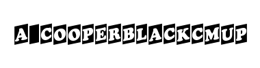 Czcionka a_CooperBlackCmUp