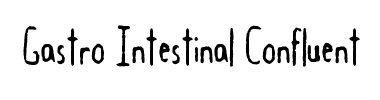 Czcionka Gastro Intestinal Confluent