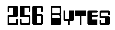 Czcionka 256 Bytes