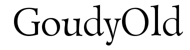 Czcionka GoudyOld