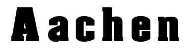 Czcionka Aachen
