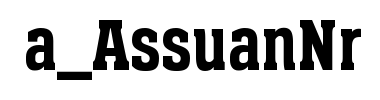 Czcionka a_AssuanNr